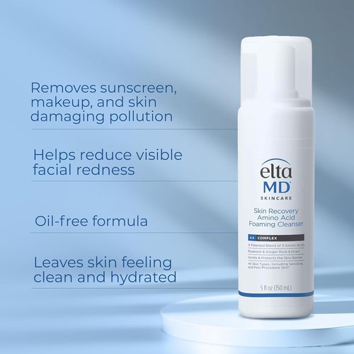 EltaMD Skin Recovery Facial Cleanser - Gentle Amino Acid Formula for Sensitive Skin