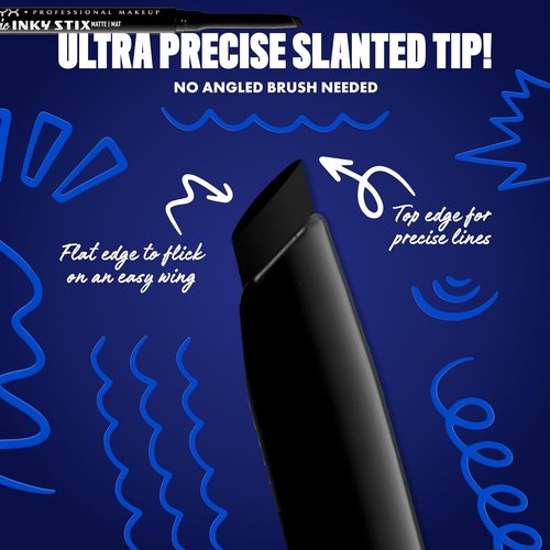 NYX PROFESSIONAL MAKEUP Epic Inky Stix Eyeliner - Waterproof Cream Gel Formula, 24HR Wear | 01 Black Screen (Matte Black)