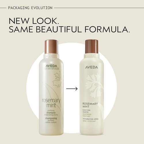 Aveda Rosemary Mint Purifying Shampoo - Clarifying Formula for Normal to Oily Hair | Adds Shine & Removes Buildup | Invigorating Aroma