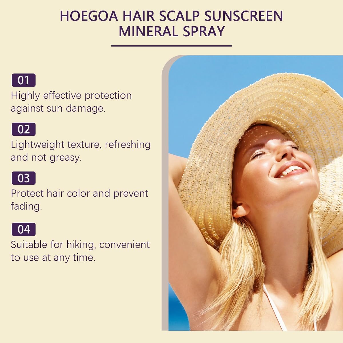 Skiennix Hair & Scalp Sunscreen Spray SPF 30 - Prevents Fading & Sunburn for All Skin Types | 1 Piece
