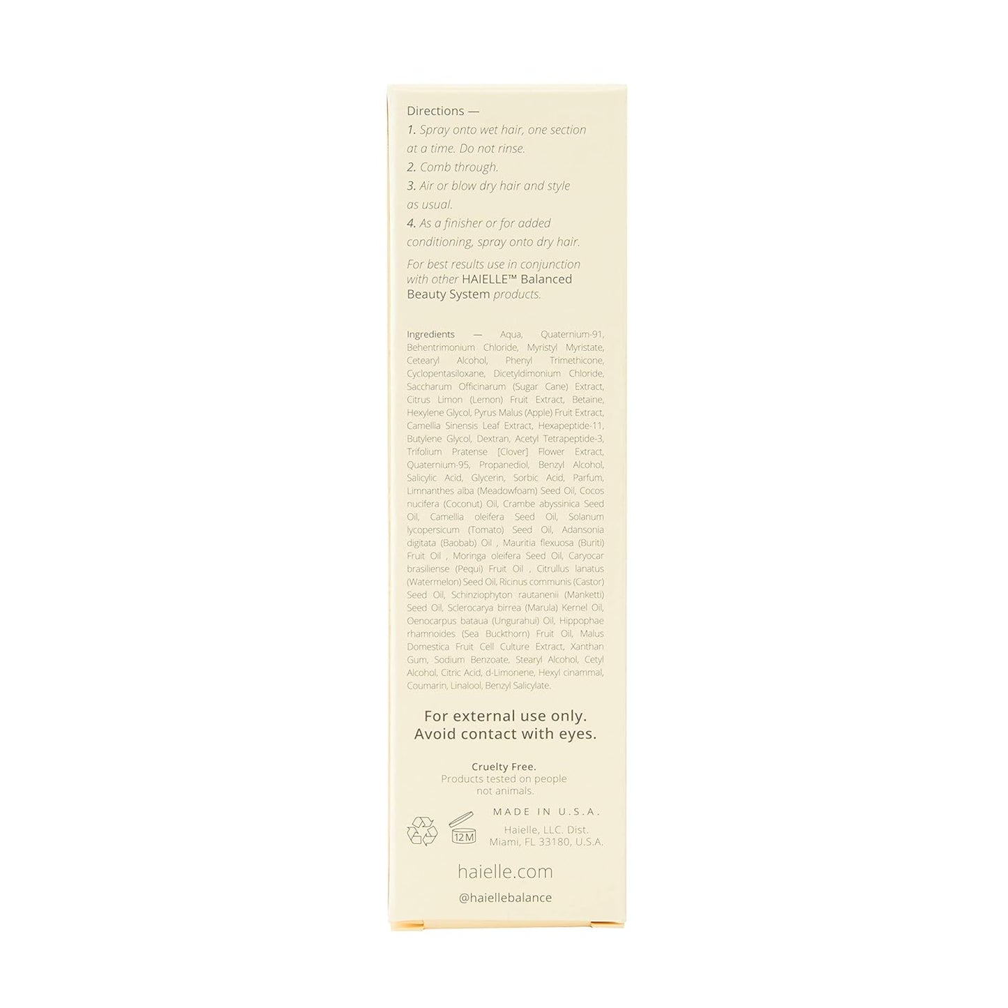 Skiennix Hydrate Leave-In Conditioner - Nourishing Formula for All Hair Types | 125 ml / 4.2 fl oz