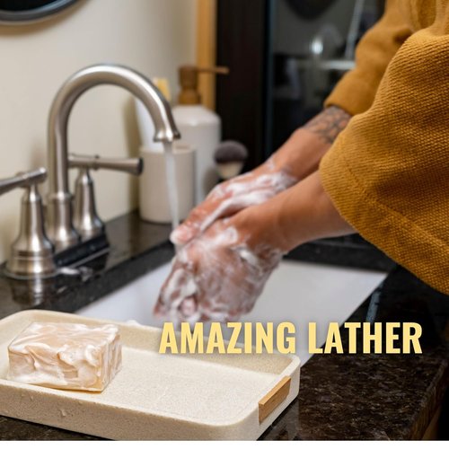 San Francisco Soap Company Midnight Amber Man Bar - Moisturizing & Chemical-Free - All Skin Types - Made in USA