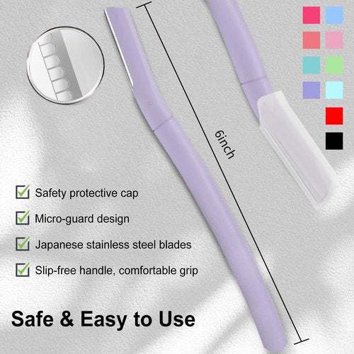 **Skiennix Dermaplane Razor - Gentle Facial Exfoliation Tool for Peach Fuzz Removal | Lilac Color**
