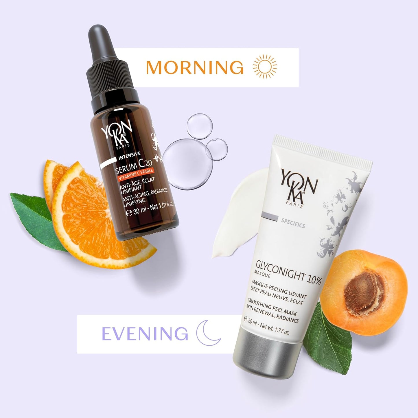 Yon-Ka Glyconight 10% Peel Masque - Anti-Aging Face Mask for Skin Renewal & Pore Reduction