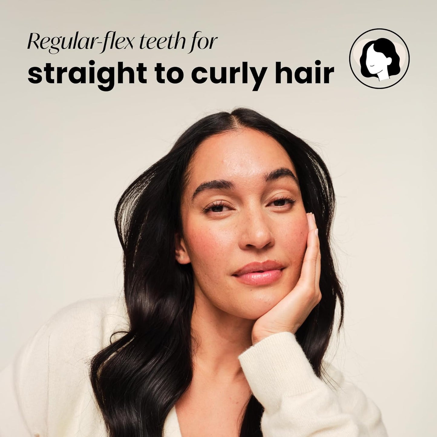 Tangle Teezer Original Detangler Brush - Versatile Hairbrush for All Hair Types | Panther Black