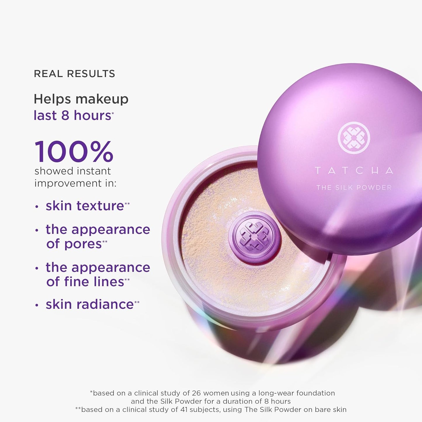 Tatcha The Silk Powder - Protective Setting Powder for Long-Lasting Makeup | Translucent Finish, 20g | 0.7oz