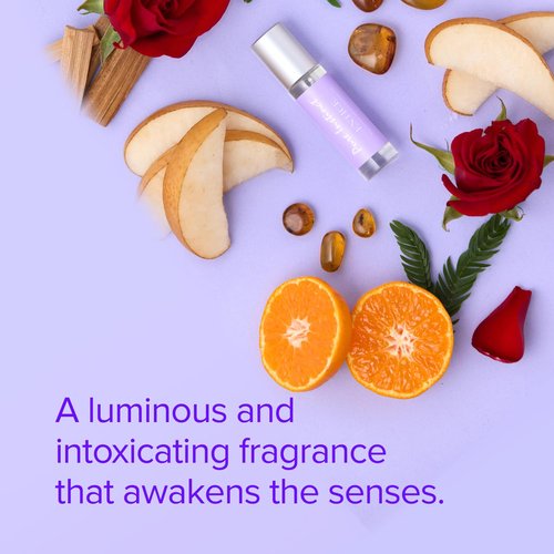 Pure Instinct ENTICE The Original Pheromone Infused Essential Oil Perfume Cologne - For Her Women - TSA Ready (Roll On Bottle 0.34 Fl. Oz./10.2mL)
