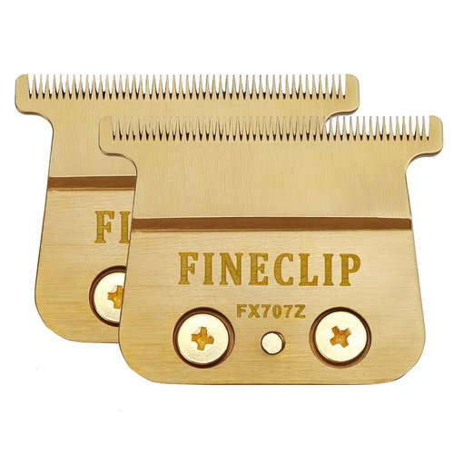 BaBylissPRO FX707Z Replacement Blades - Fine-Tooth T-Blade for Zero-Gapped Trimming | Gold, 2 Pack