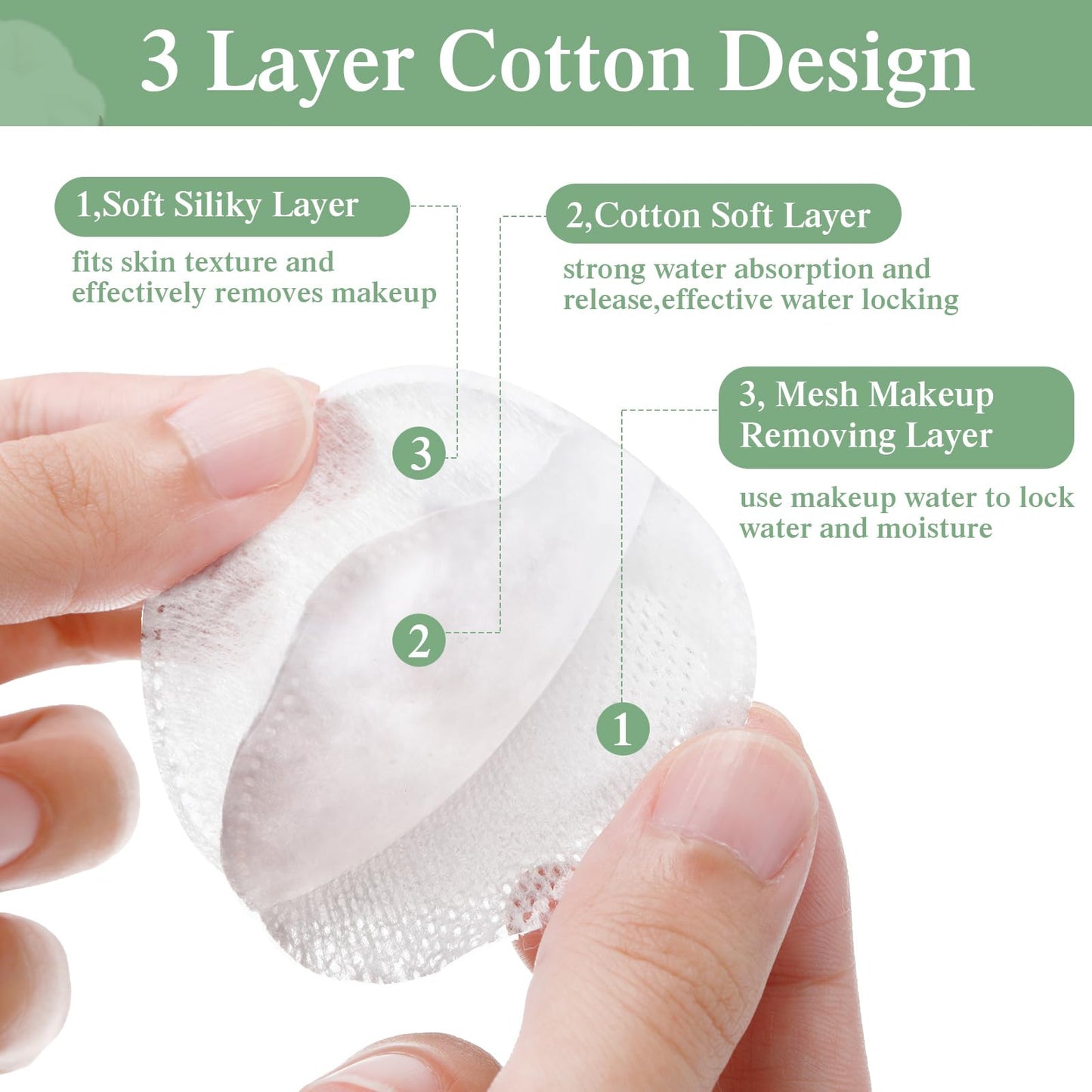 Maxcheck 1500 Pcs Cotton Rounds Bulk Exfoliating Rounds for Face Makeup Remover Cotton Facial Pads for Face Makeup Removal Toner Pads