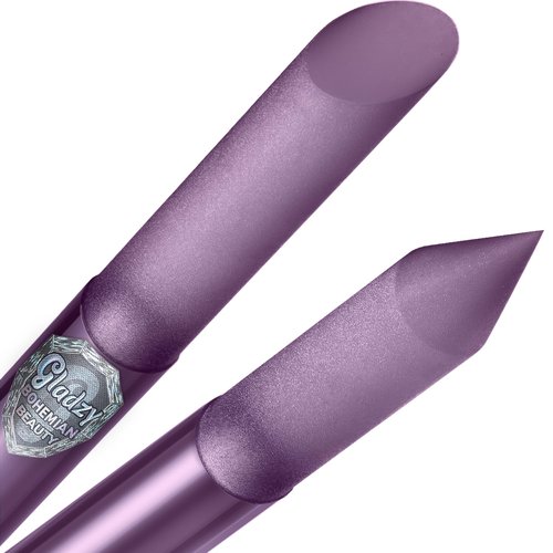 GLADZY Glass Cuticle Pusher - Professional Manicure Stick for Precision Filing & Durable Abrasive Surface