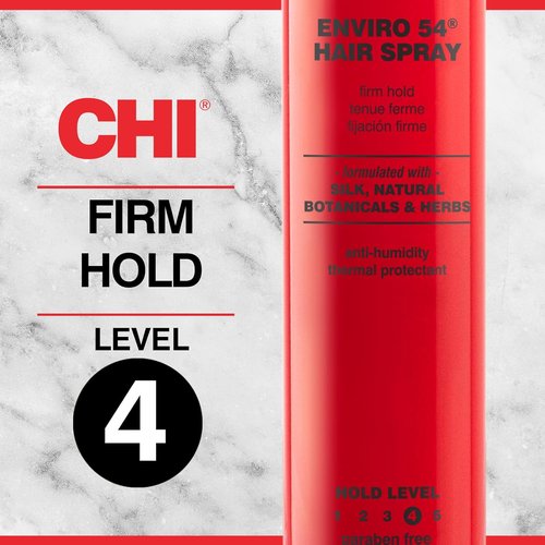 CHI Enviro 54 Hairspray - Firm Hold Lightweight Spray for Secure Hairstyles | 10 Oz, Sulfate-Free