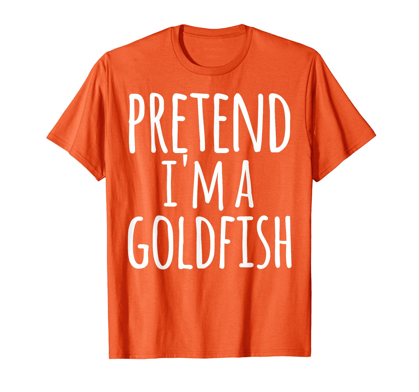 Funny Easy Lazy Halloween PRETEND I'M A GOLDFISH Costume T-Shirt