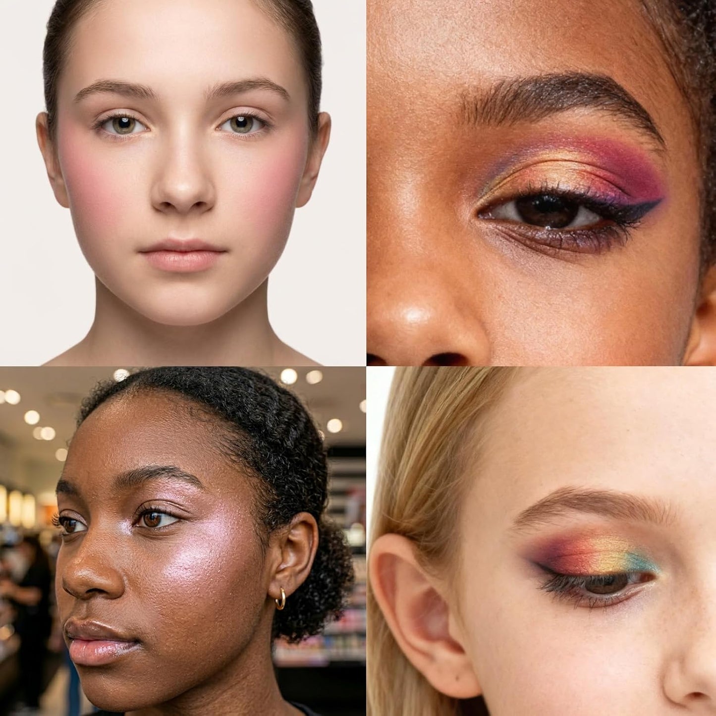 Townley Girl 55 Well Eye Shadow Palette - Shimmery & Matte Colors with Mirror for Girls & Teens