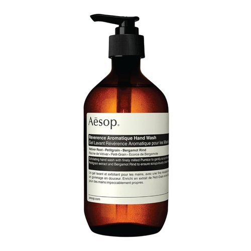 Aesop Reverence Aromatique Exfoliating Hand Wash | Cleanse and Exfoliate Hands with Botanical Extracts And Finely Milled Pumice | 16.9 oz/500mL