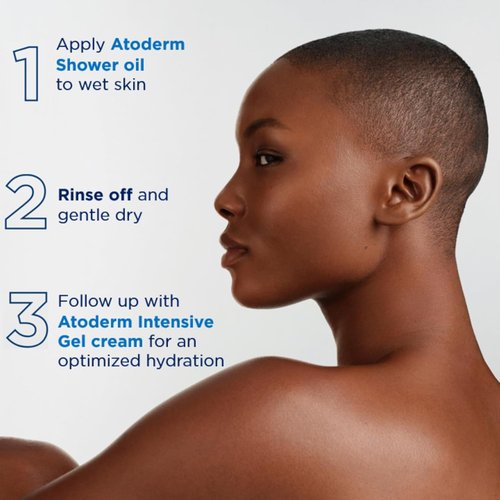 Bioderma Atoderm Intensive Gel-Cream - Soothing Moisturizer for Dry & Atopic Skin | 24-Hour Hydration, 16.9 Fl Oz