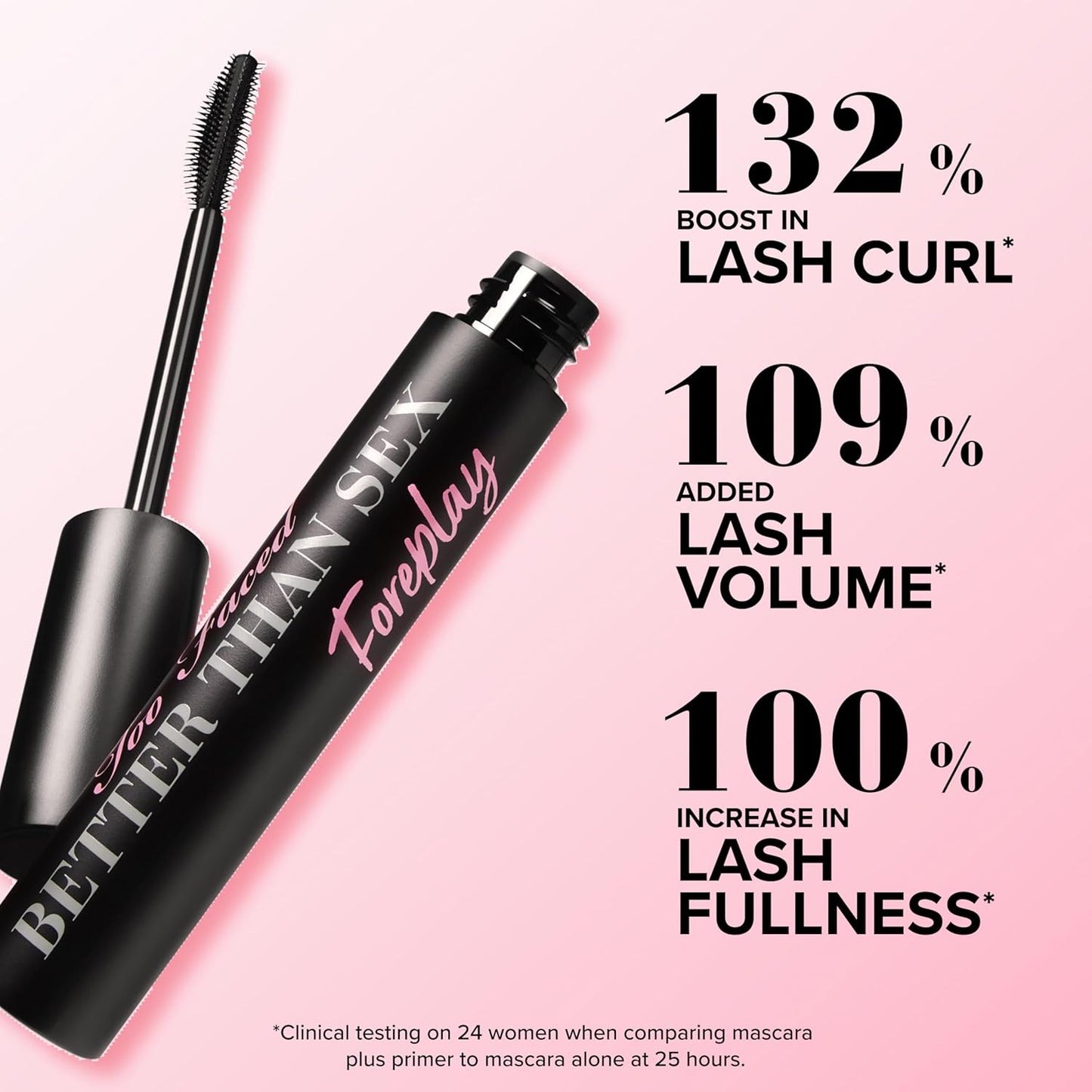 Too Faced Better Than Sex Foreplay Mascara Primer - Waterproof, Long-Lasting & Volumizing Formula