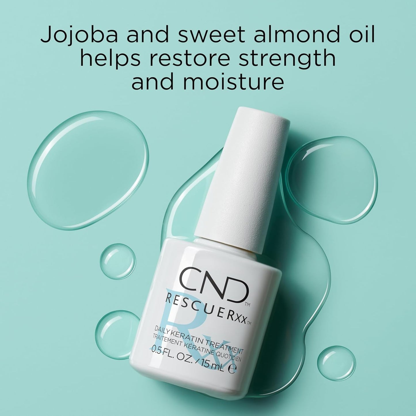 CND RescueRxx Nail Care - Daily Keratin Treatment for Stronger, Healthier Nails