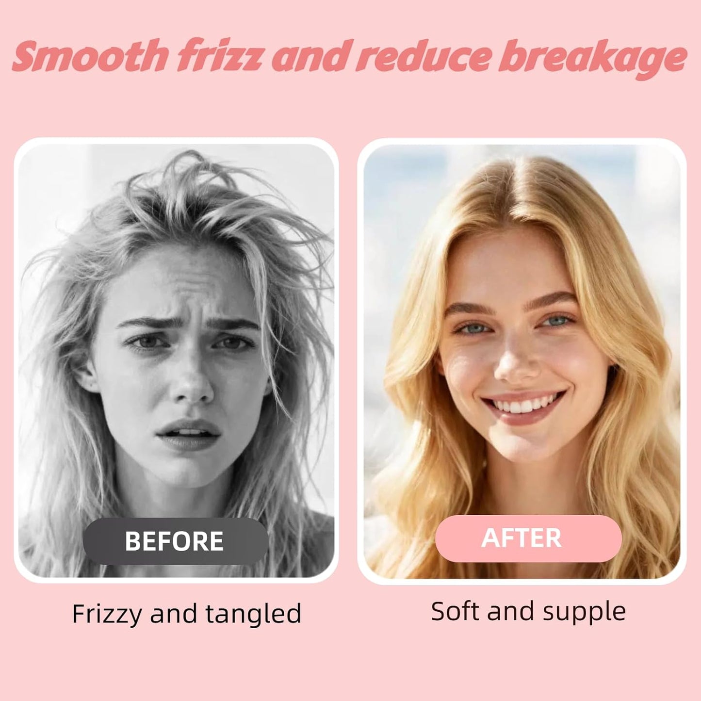 Skiennix Hair Brush - Detangling Paddle Brush for Thick & Curly Hair | Wet & Dry Styling