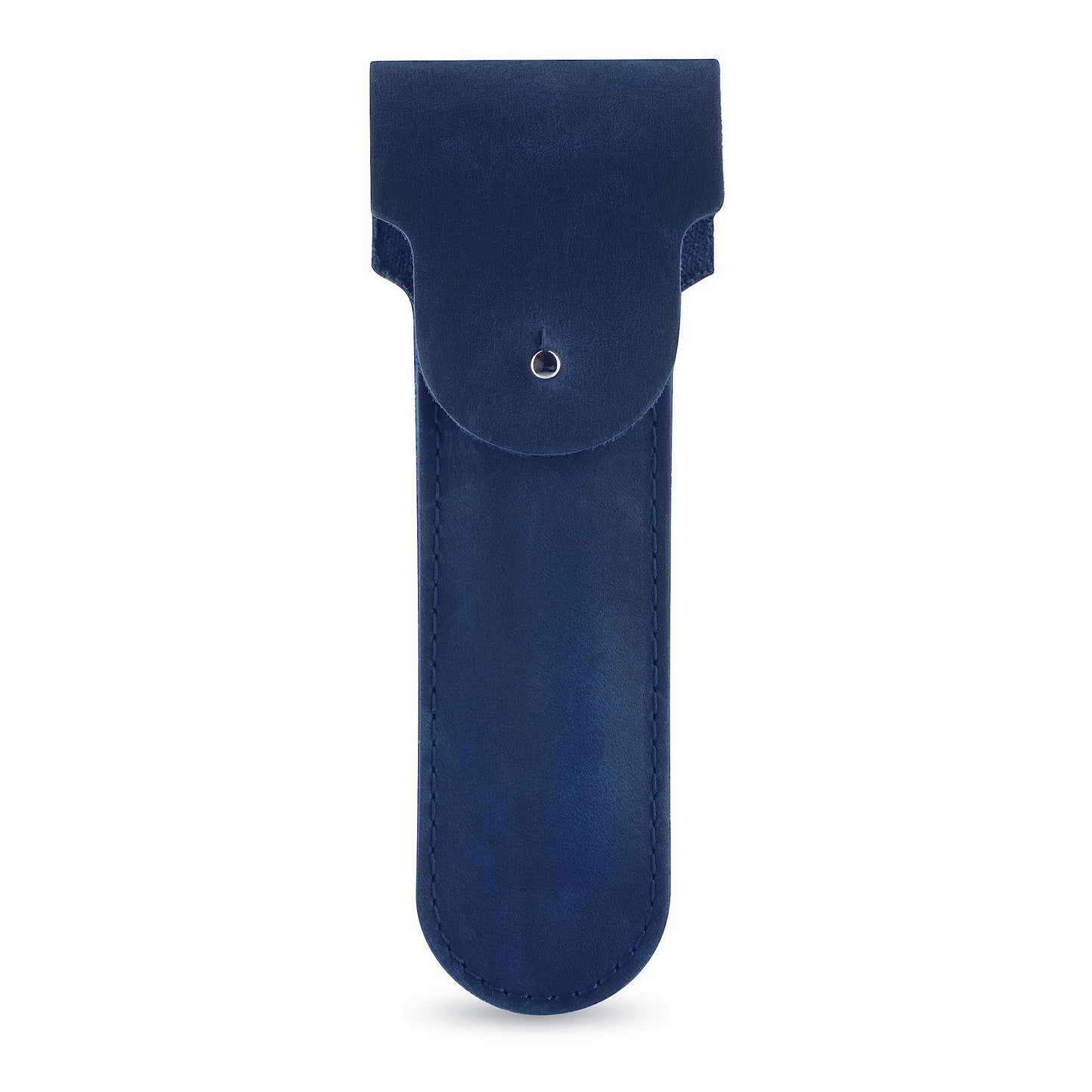 Safety Razor Head Protecting Leather Cover, Genuine Cowhide Leather Double Edge Safety Razor Case Accessories for Travel, Butterfly Razor Case (Blue)