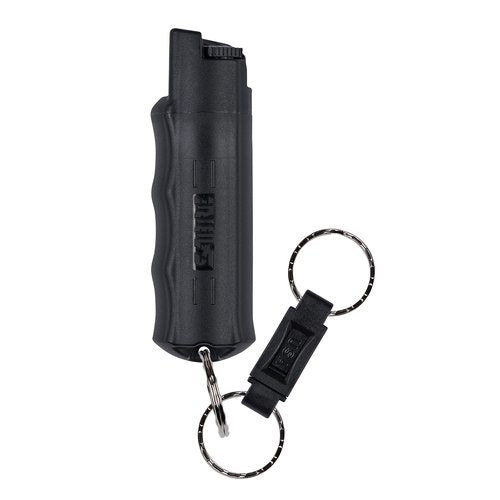 SABRE Pepper Spray - Quick Release Keychain for Easy Carry & Fast Access, Max Police Strength Self Defense OC Spray With UV Dye, 10 Sec. Spray Time, Finger Grip - Faster Aim, 0.54 fl oz, Secure Safety