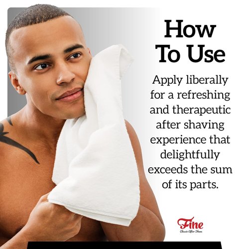 Mr. Fine Men's Aftershave - American Blend Fragrance | Soothing Post-Shave Balm, 100ml