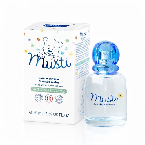 Mustela Musti - Baby Plant-Based Cologne Spray - Delicate Chamomile & Honey Fragrance - Alcohol Free - 1.69 fl. oz.