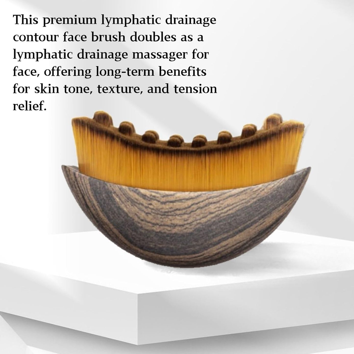 Skiennix Lymphatic Contour Face Brush - Ergonomic Design for Precise Skin Fit | Face Lifting Tool (1PC)
