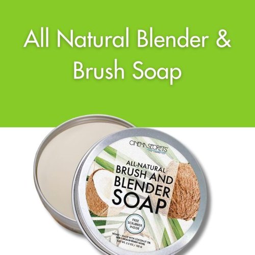 Cinema Secrets Vegan Makeup Brush Cleaner Soap - Deep Cleansing & Conditioning Formula with Coconut Oil | 3.5 oz