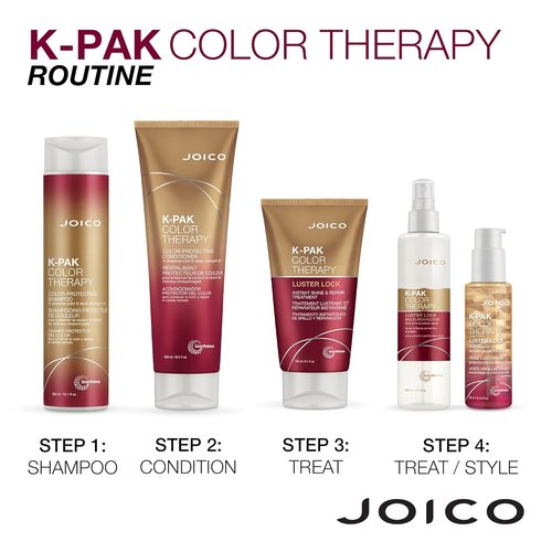 Joico K-PAK Color Therapy Glossing Oil - Enhance Shine & Protect Color-Treated Hair | Frizz Control with Keratin & Argan Oil