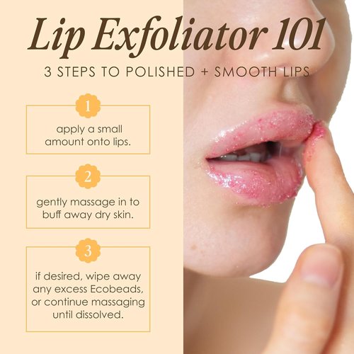 Grande Cosmetics GrandeBUFF Lip Scrub - Moisturizing Formula with Mango & Shea Butter for Soft Lips (0.53 fl oz)