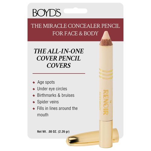 Boyd’s Renoir Concealer Pencil - Precision Coverage for Dark Circles & Blemishes | Brightening, Crease-Resistant