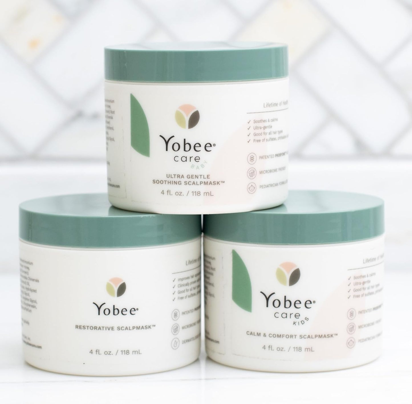 Yobee Restorative Scalp Mask | Dry Scalp Treatment with Probiotic Extracts & Organic Honey - 4 fl oz
