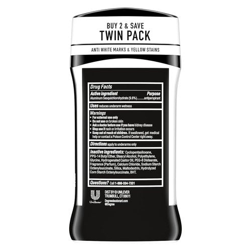 Degree Men UltraClear Antiperspirant Deodorant - 72-Hour Sweat & Odor Protection | 2 Count, 2.7 oz