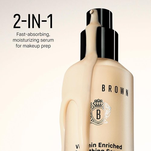 Bobbi Brown Vitamin Enriched Smoothing Serum - Glowy Hydrating Overnight Face Serum with Niacinamide & Vitamin C, 1 Fl Oz