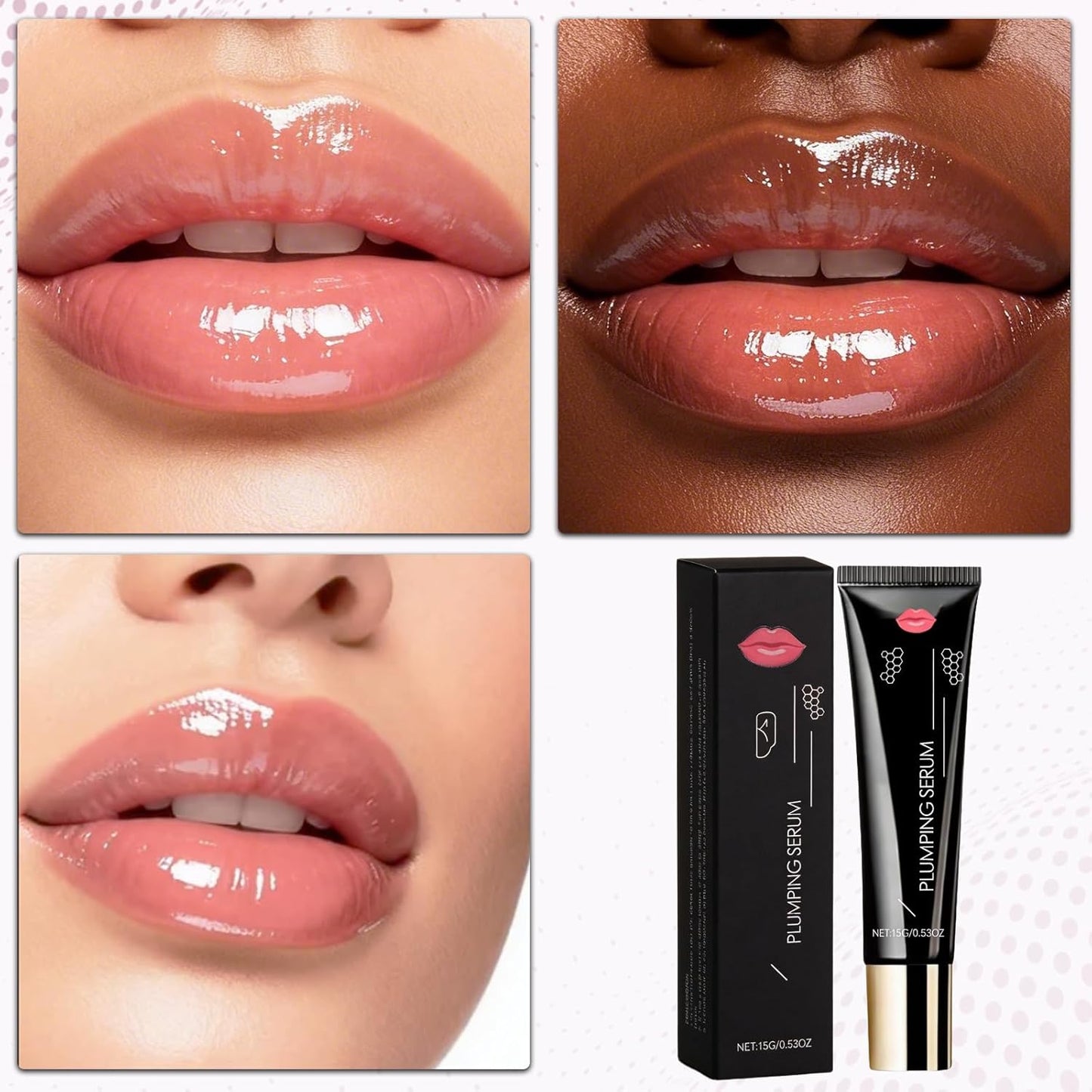 Skiennix Lip Plumper Oil - Long-Lasting Moisturization Serum for Dry Lips | 2PCS Set