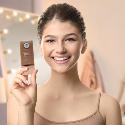 Profusion Cosmetics Liquid Foundation - Lightweight, Breathable Formula for Flawless Radiance | Vegan & Cruelty-Free - Deep 1