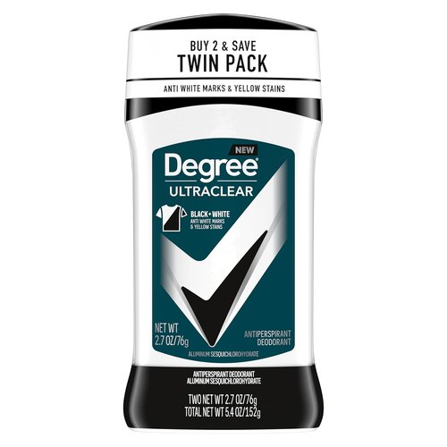 Degree Men UltraClear Antiperspirant Deodorant - 72-Hour Sweat & Odor Protection | 2 Count, 2.7 oz