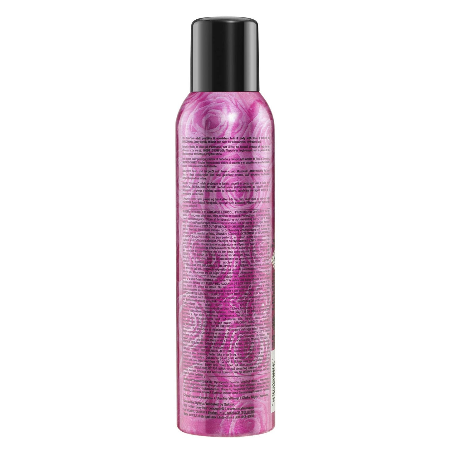 SexyHair Vibrant Rose Elixir Hair & Body Dry Oil Mist, 5.1 Oz
