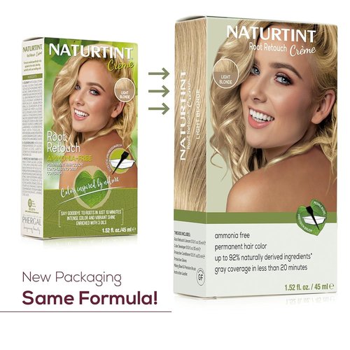 Naturtint Light Blonde Hair Color - Ammonia-Free Root Retouch Crème, Conceals Grays, 1.52 Fl Oz
