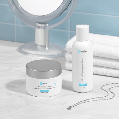 Hydro-Glo Peel Pads - 10% Strength Exfoliating Peel with Kojic, Mandelic & Glutathione Extracts