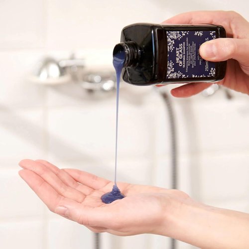 Davines Heart of Glass Silkening Shampoo - Enhancing Blue Shampoo for Blonde & Silver Hair | Nourishes & Illuminates