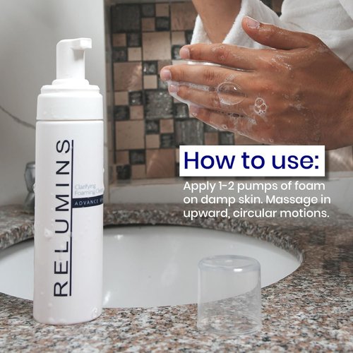 Relumins Advance Clarifying Foaming Cleanser - Gentle Facial Cleanser for Sensitive Skin | Non-Drying Formula, 200ml