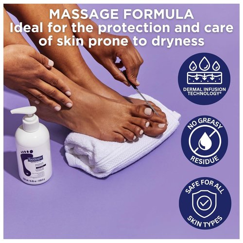 Footlogix Massage Formula Lotion - Nourishing Hydration for Dry Skin | 8.45 oz