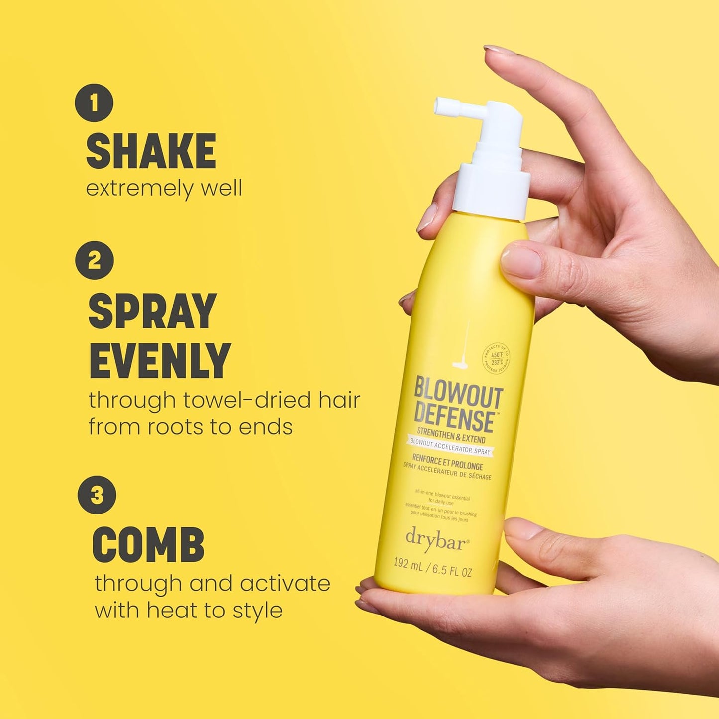 Drybar Blowout Defense Spray - Strengthen & Extend Blowouts | Speeds Drying, Detangles, Reduces Breakage