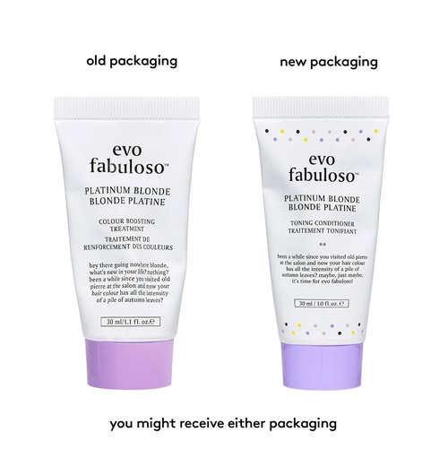 EVO Fabuloso Platinum Toning Conditioner - Reduces Brass, Adds Shine & Repairs - 1 fl oz Travel Size