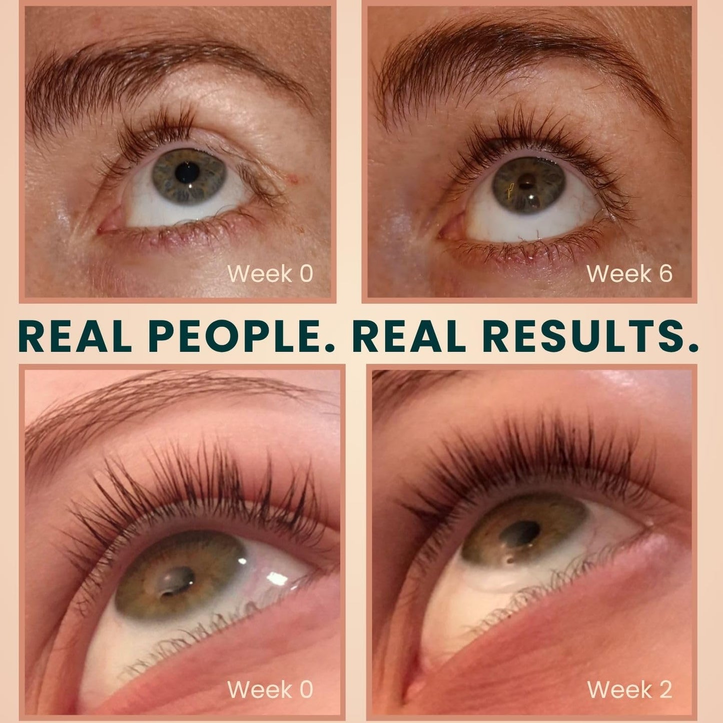 USDA Organic Castor Oil Lash Serum - Premium Cold Pressed Eyelash Growth Treatment - Thicker, Fuller Lashes