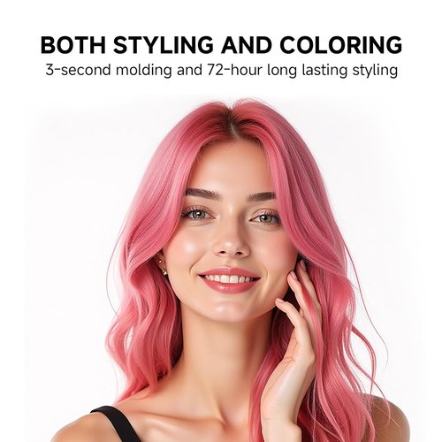 Gowwim Hair Wax Color - 13 Vibrant Temporary Hair Dyes | 72-Hour Hold, Non-Greasy, 1.76 Oz Brown