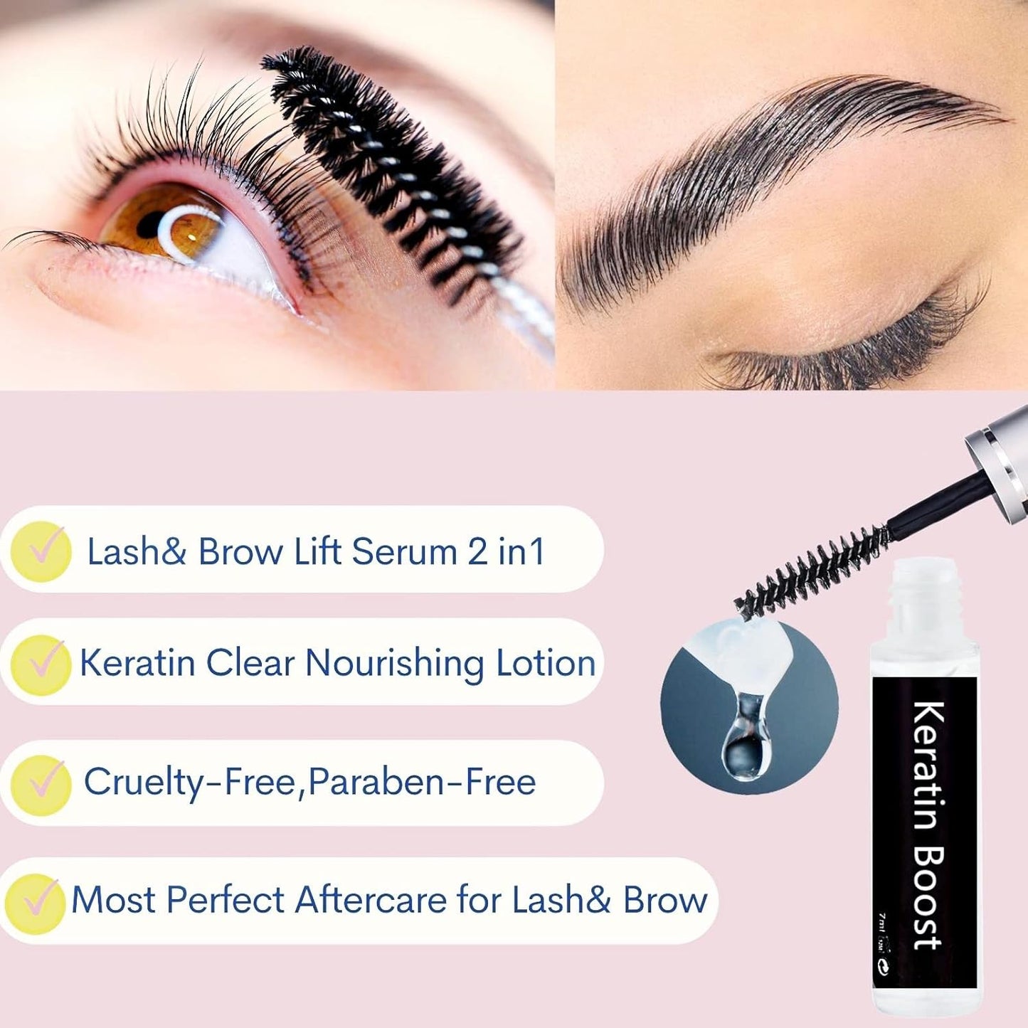 Skiennix Lash Lift Care - Brow Lamination Aftercare & Eyelash Perm Nutrition | 7ml Keratin Treatment