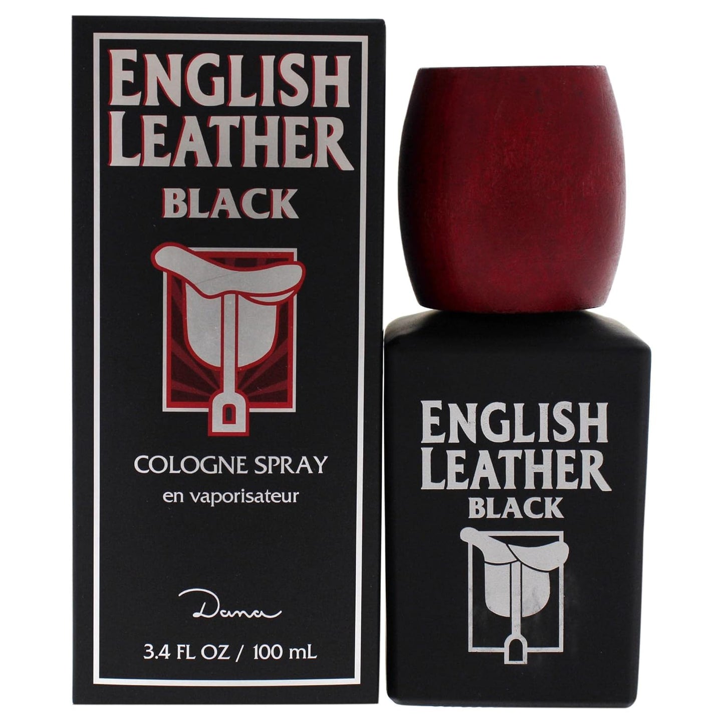 English Leather by Dana - Classic Black Cologne Spray for Men | 3.4 oz Fragrance