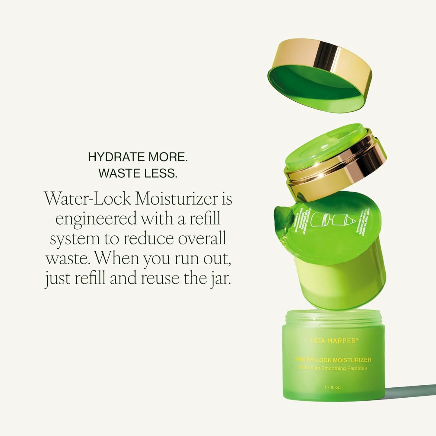 Tata Harper Water-Lock Moisturizer - Lightweight Gel Cream for Instantly Smooth Skin | Natural Skincare